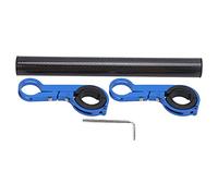 MAMJENNI Supporto per barra di montaggio per faro per bici con staffa estensibile per manubrio in tubo di carbonio da 20 cm (20 cm)