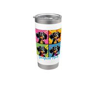 Mamma Bassotto Stile Pop Art Bicchiere termico in acciaio inox doppia parete