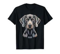 Mamma Cane Weimaraner Battito Amore Fantasma Grigio ECG Weim Maglietta