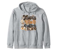 Mamma Carburante caffè Amore Fiore Estetica Felpa con Cappuccio