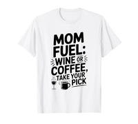 Mamma Carburante: Vino o caffè? Fai la Tua Scelta Maglietta