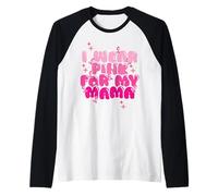 Mamma con Il Cancro al Seno Indossa Il Rosa per la Maglia con Maniche Raglan