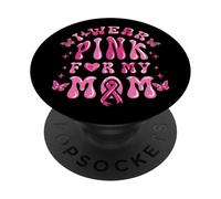 Mamma con il cancro al seno indossa il rosa per la PopSockets PopGrip Adesivo