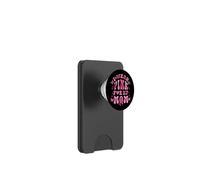 Mamma con il cancro al seno indossa il rosa per la PopSockets PopWallet per MagSafe