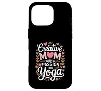 Mamma creativa con una passione per la vita amante dello yoga Custodia per iPhone 16 Pro