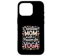 Mamma creativa con una passione per la vita amante dello yoga Custodia per iPhone 16 Pro