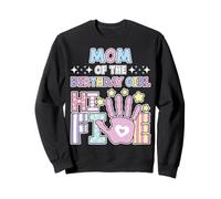 Mamma del Compleanno Ragazza Carino Pastello 5 Anni Bambini Ciao 5 Felpa