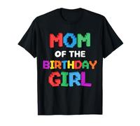 Mamma del Compleanno Ragazza Master Builder Mattoni Blocchi Maglietta