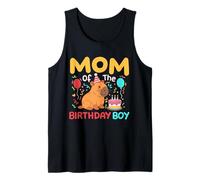 Mamma Del Compleanno Ragazzo Carino Capybara Bambini Bday Famiglia Canotta