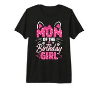 Mamma della festeggiata Cat Kitty Family Matching Maglietta Premium