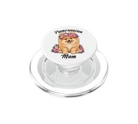 Mamma della Pomerania, simpatica corona a forma di cucciolo, adorabile cane floreale PopSockets PopGrip per MagSafe