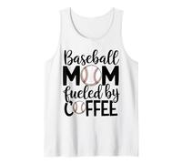 Mamma di baseball, amante del caffè, divertente vita sportiva, stile di fine settimana Canotta