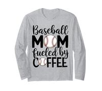 Mamma di baseball, amante del caffè, divertente vita sportiva, stile di fine settimana Maglia a Manica