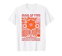 Mamma di Due - Ogni Giorno È Festa della Mamma (Retro Graphic) Maglietta