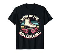 Mamma di Roller Girl, pattinaggio a rotelle, compleanno, famiglia Maglietta