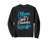 Mamma di Tipo 1 Diabetes Warriror T1D Diabetic Awareness Donne Felpa