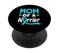 Mamma Di Un Guerriero Supporto Per Il Cancro Cervicale PopSockets PopGrip Adesivo