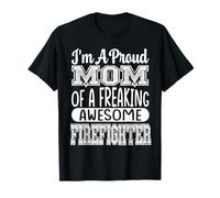 Mamma di Un Impressionante Impressionante Pompiere Vigili del Fuoco Firefi Maglietta