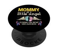 Mamma Di Un Piccolo Angelo Consapevolezza Perdita Infantile Aborto Spontaneo PopSockets PopGrip Adesivo