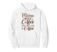 Mamma Divertente Ha Bisogno di Tanto Caffe Felpa con Cappuccio