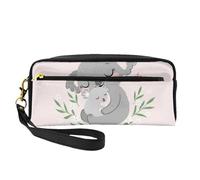 Mamma e bambino carini di Koala, Borsa per il trucco Borsa per cosmetici Borsa da viaggio portatile da toilette Astuccio in pelle per donne e ragazze