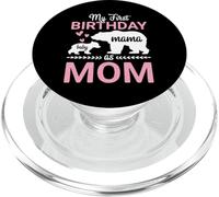 Mamma e bambino Heart Bears insieme Il mio primo compleanno da mamma PopSockets PopGrip per MagSafe