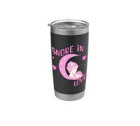 Mamma e Bimbo che Dormono sotto Luna e Stelle Bicchiere termico in acciaio inox doppia parete