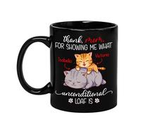 Mamma E Cucciolo Di Gatto Tazza Mug Ceramica Tazza Colazione Divertenti Tazze Di Caffè Regalo Carino Per Colleghi Ufficio Regali Di Compleanno 330Ml