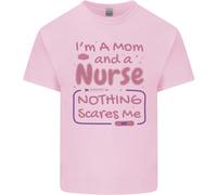Mamma E Infermiera Niente Mi Fa Paura Maglietta Per Bambini Di Festa Della Mamma