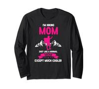 Mamma escursionista ama esplorare la natura Maglia a Manica