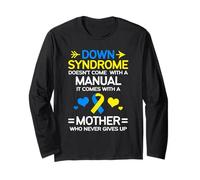 Mamma Forte della Sindrome di Down Consapevolezza Mamma Maglia a Manica