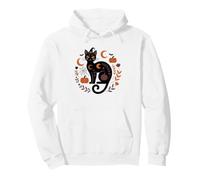 Mamma Gatta Halloween Gatto Nero Felpa con Cappuccio
