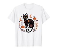 Mamma Gatta Halloween Gatto Nero Maglietta
