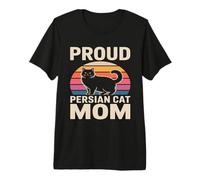 Mamma gatta persiana Orgogliosa retrò Maglietta Premium