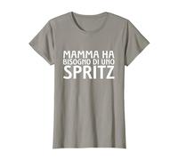 Mamma Ha Bisogno di Uno Spritz Maglietta, Donna, Ardesia, M