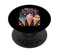 Mamma Il Più Dolce Scoop Del Mio Vita Gelato PopSockets PopGrip Adesivo