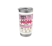 Mamma Ingredienti 100% Amore Est. 1980 Madre multitasking Bicchiere termico in acciaio inox doppia parete