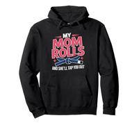 Mamma Jiu Jitsu La Mia Rolla Che BJJ Felpa con Cappuccio