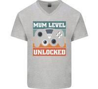 Mamma Livello Sbloccato Nuova Mamma Baby Nato T-Shirt In Cotone A V