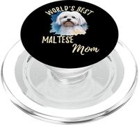 Mamma Maltese Mamma Adorabile Cane Prezioso Mamma PopSockets PopGrip per MagSafe