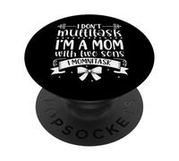 Mamma mamma che lavora poco - due figli PopSockets PopGrip Adesivo