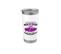 Mamma multitasking - due figlie gemelle Bicchiere termico in acciaio inox doppia parete