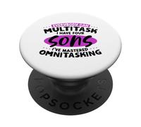 Mamma multitasking - quattro figli PopSockets PopGrip Adesivo