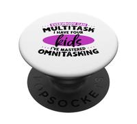 Mamma multitasking - quattro figli PopSockets PopGrip Adesivo