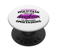 Mamma multitasking - quattro figlie PopSockets PopGrip Adesivo