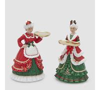 Mamma Natale 26cm Verde Rosso EDG Decoro Natalizio 2 Varianti