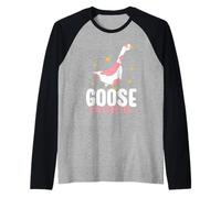 Mamma Oca Carino Animale Oche Amante Oca Maglia con Maniche Raglan