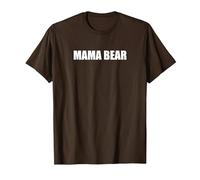 Mamma Orso Maglietta, Uomo, Marrone, L