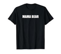 Mamma Orso Maglietta, Uomo, Nero, L