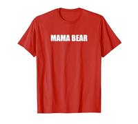 Mamma Orso Maglietta, Uomo, Rosso, L